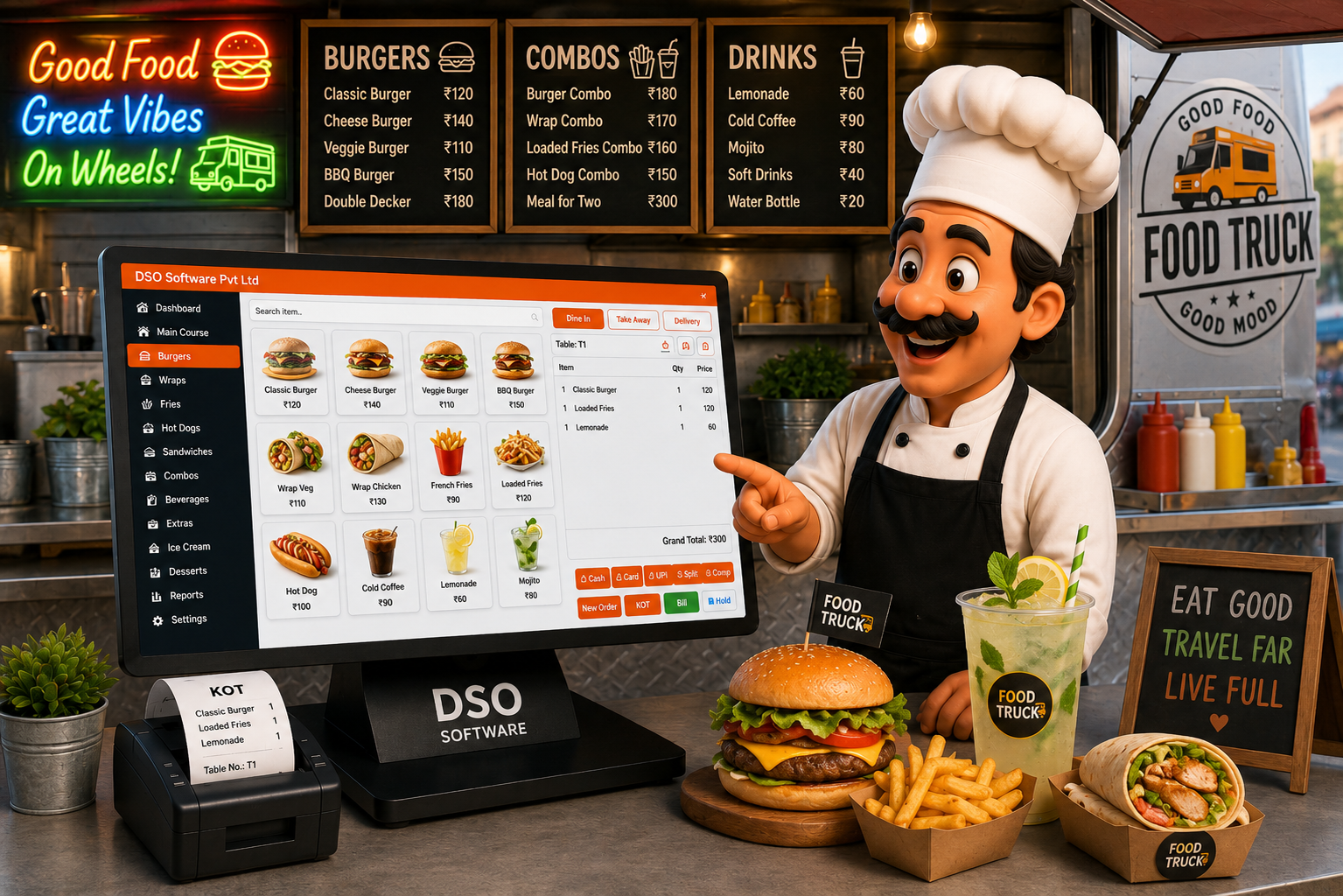 Food Truck POS Dashboard